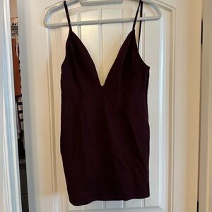 Tobi maroon mini dress, size small
